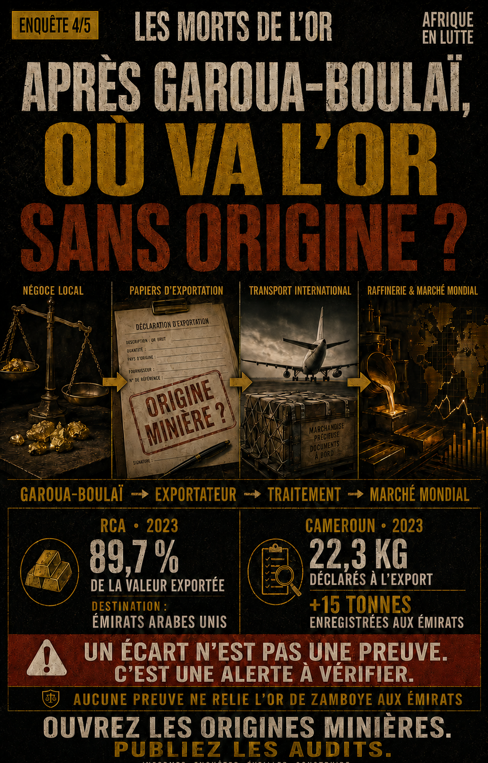 Où va l'or ?