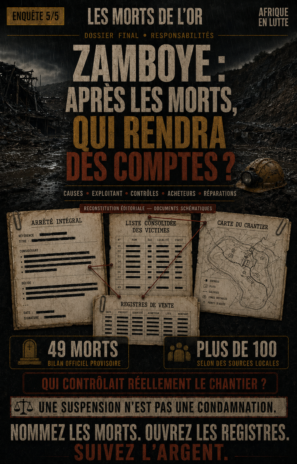 Qui rendra des comptes ?
